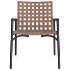 Silla de Jardín 2 pcs Marrón 78 x 55,5 x 75,5 cm