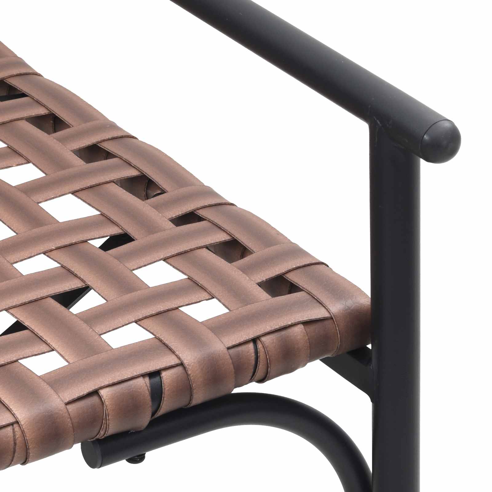 Silla de Jardín Marrón 110,5 x 79 x 75,5 cm ratán sintético