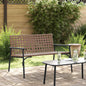 Cadeira de Jardim Castanha 110,5 x 79 x 75,5 cm vime sintético