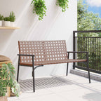 Silla de Jardín Marrón 110,5 x 79 x 75,5 cm ratán sintético