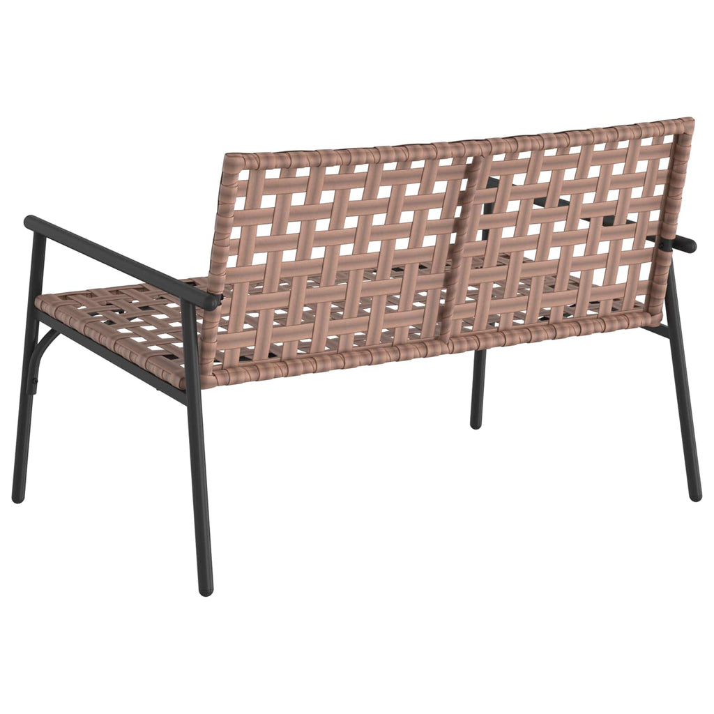 Silla de Jardín Marrón 110,5 x 79 x 75,5 cm ratán sintético