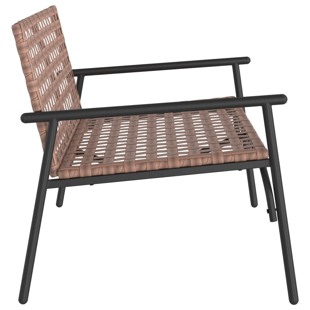 Silla de Jardín Marrón 110,5 x 79 x 75,5 cm ratán sintético