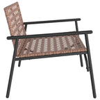 Silla de Jardín Marrón 110,5 x 79 x 75,5 cm ratán sintético