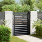 Puerta de jardín 100x100 cm acero corten diseño ligero