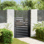 Puerta de jardín 100x100 cm acero corten diseño ligero