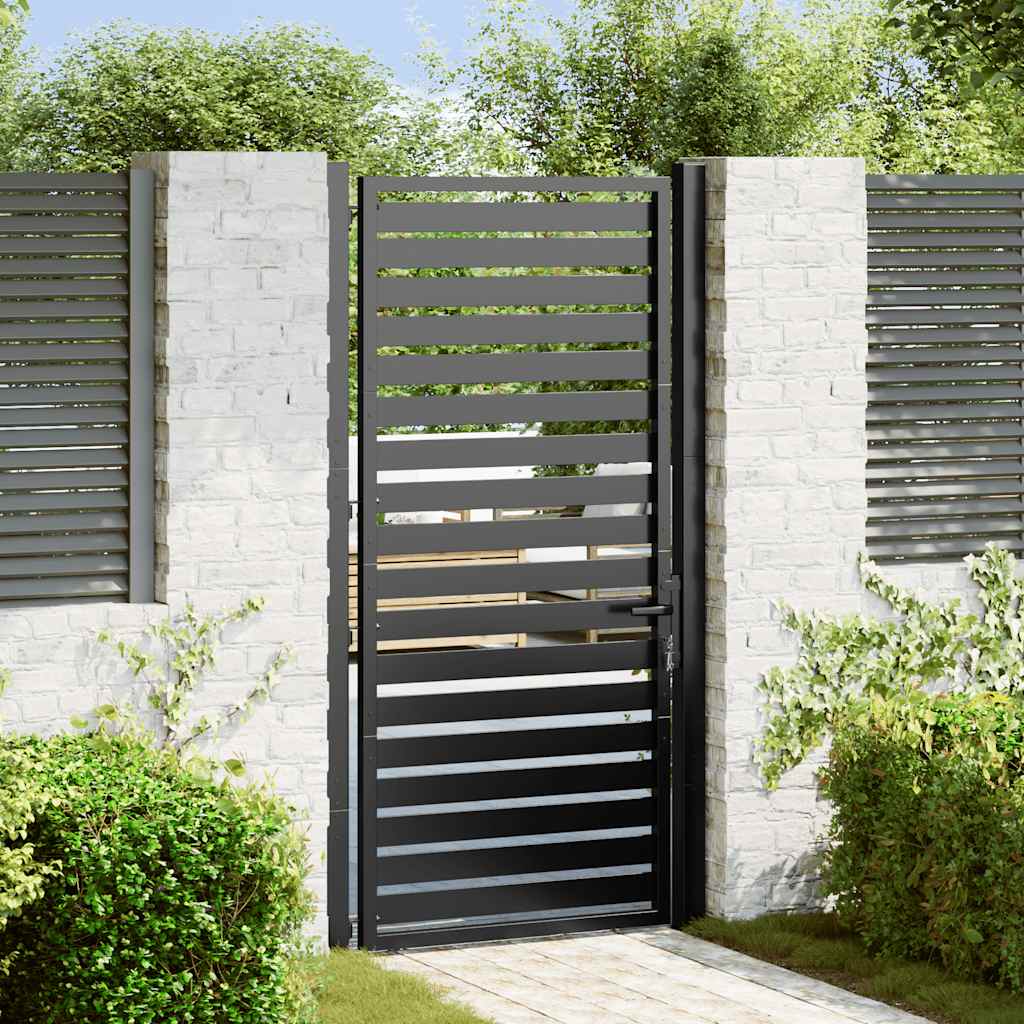 Puerta de jardín 100x100 cm acero corten diseño ligero