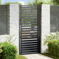 Puerta de jardín 100x100 cm acero corten diseño ligero