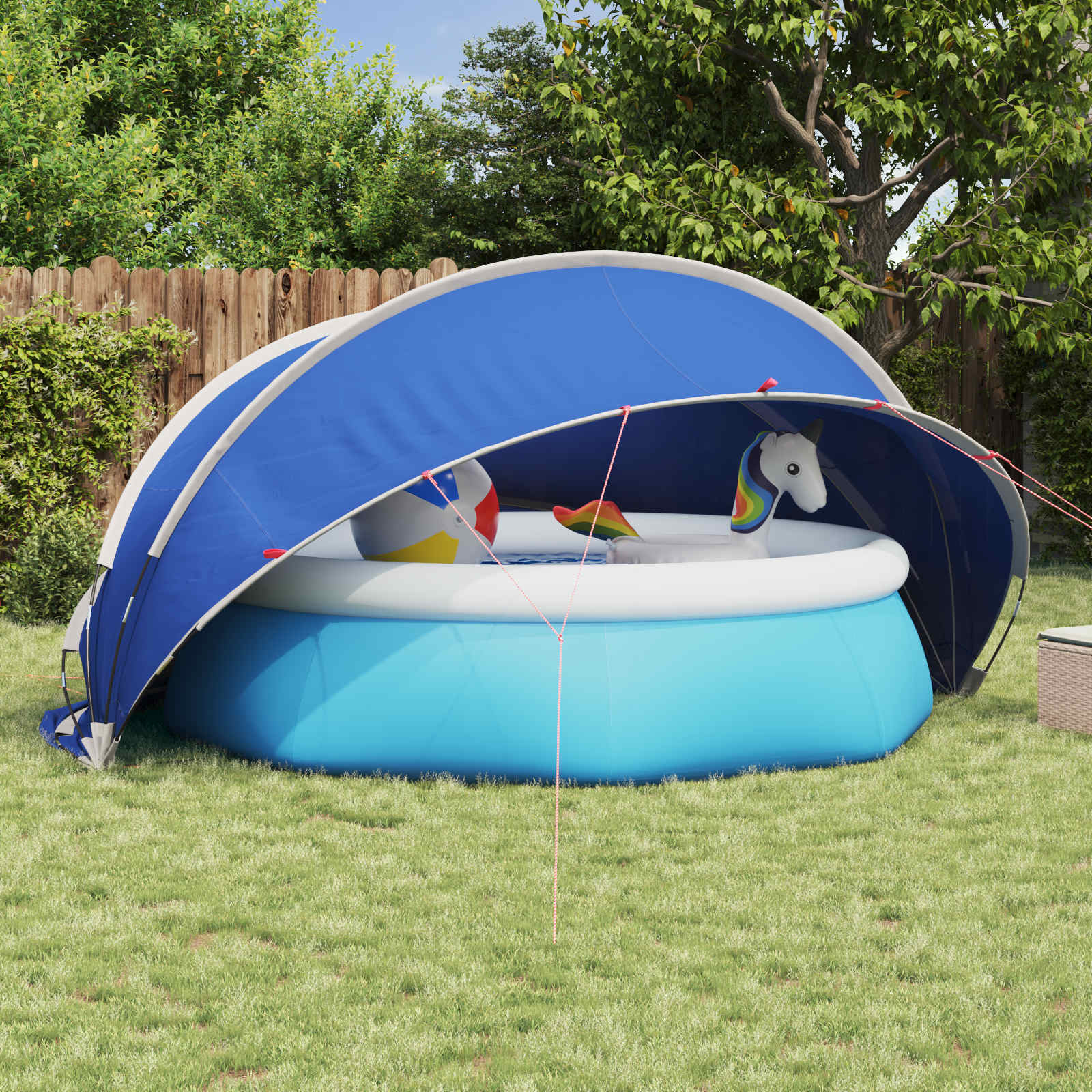 Manual Blue Pool Dome 336 x 322 x 160 cm