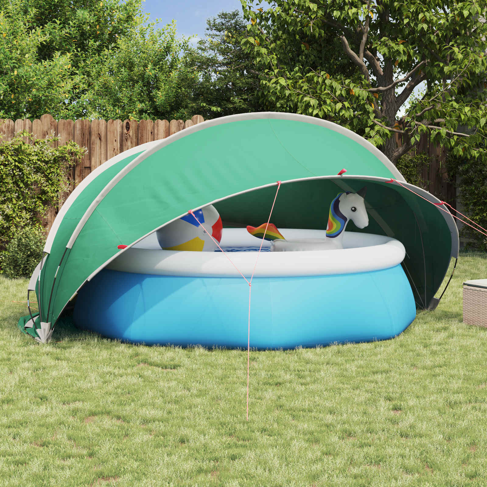 Manual Blue Pool Dome 336 x 322 x 160 cm