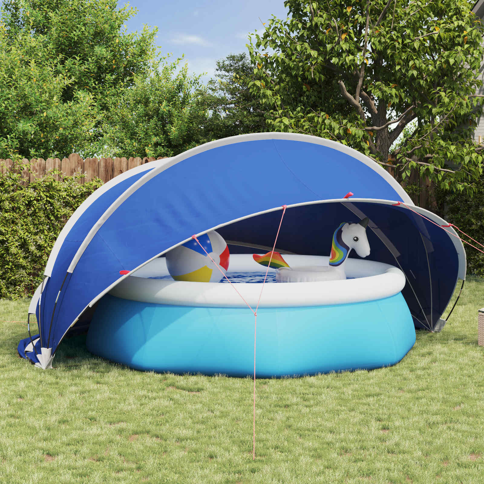 Manual Blue Pool Dome 336 x 322 x 160 cm