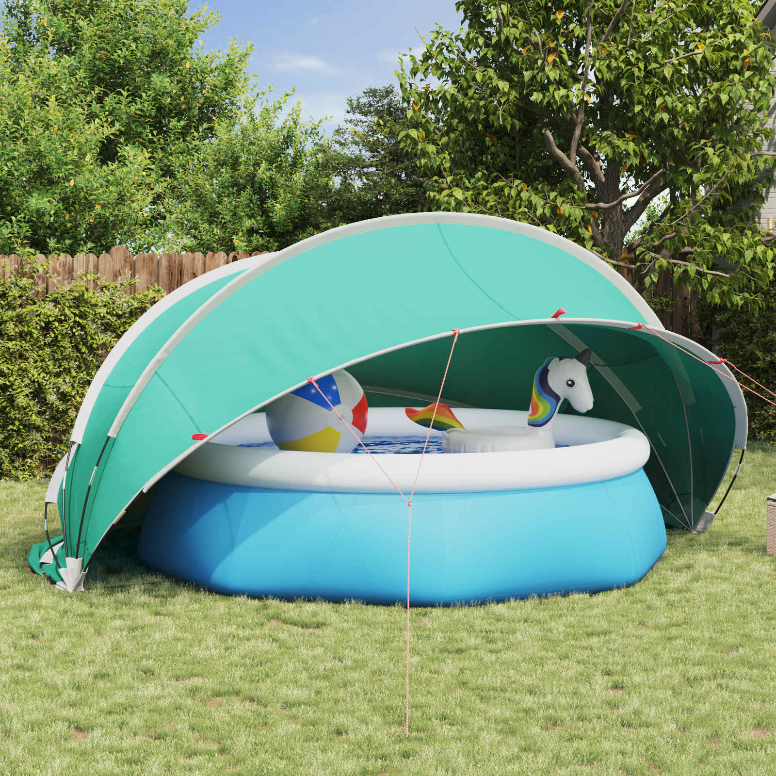 Manual Blue Pool Dome 336 x 322 x 160 cm