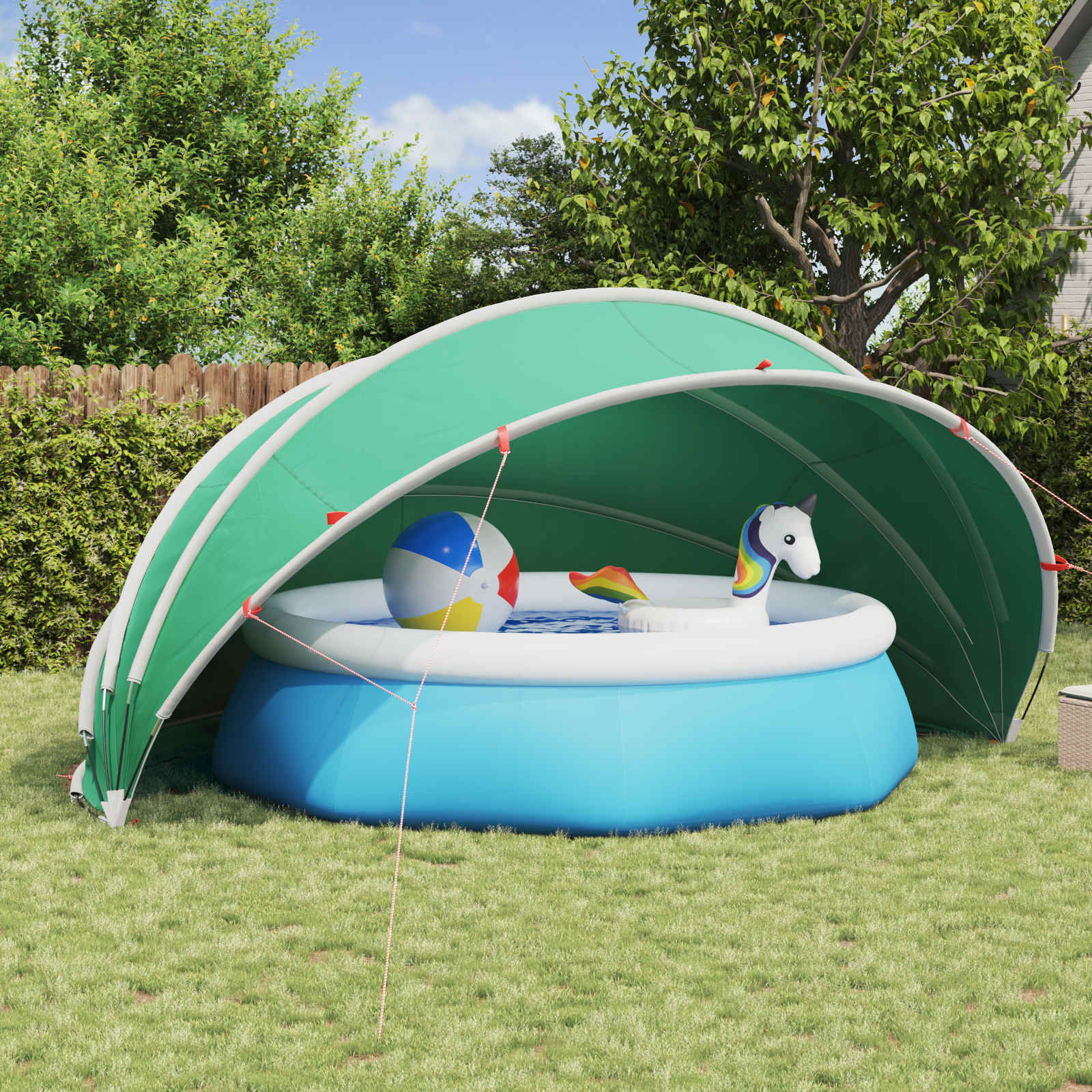 Manual Blue Pool Dome 336 x 322 x 160 cm