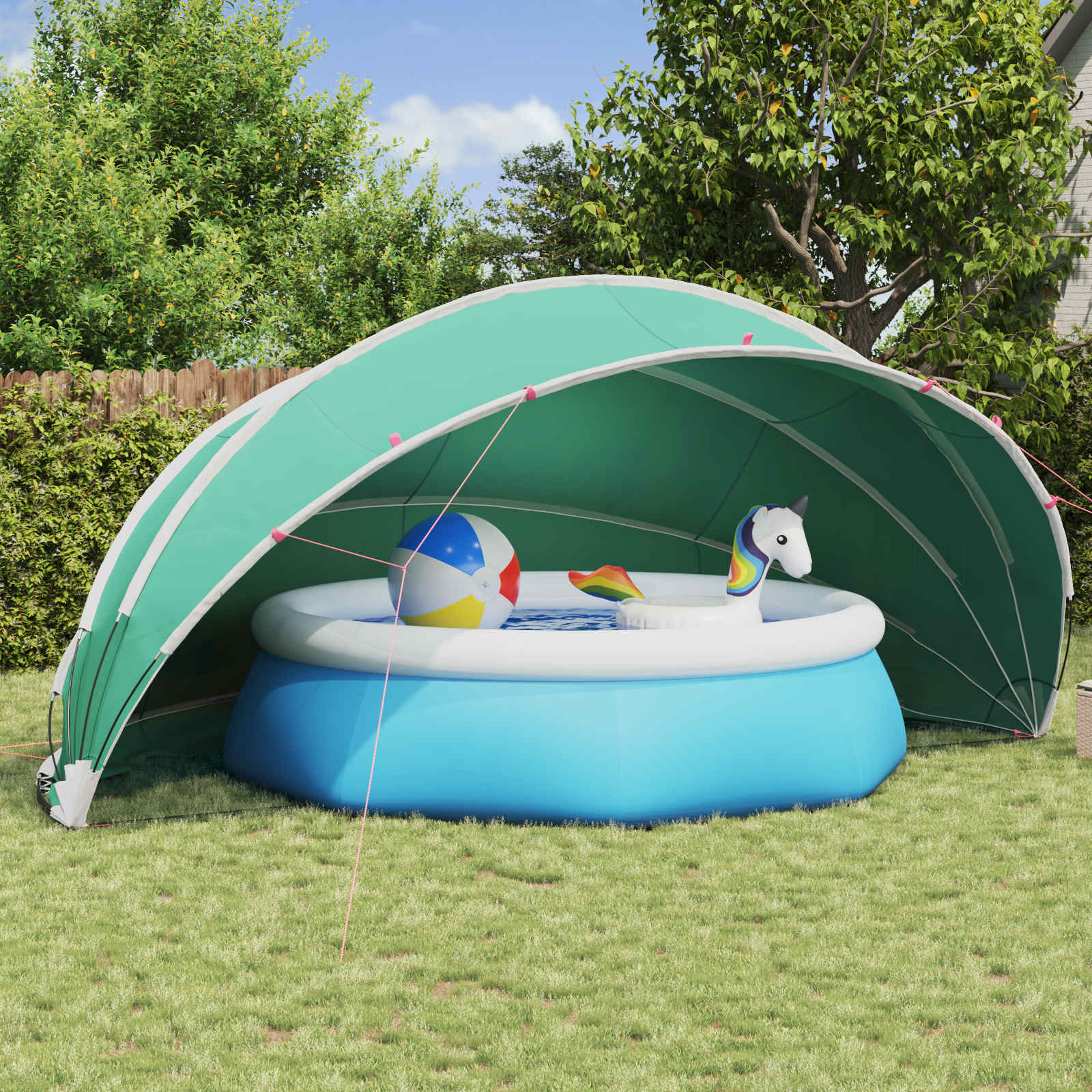 Manual Blue Pool Dome 336 x 322 x 160 cm