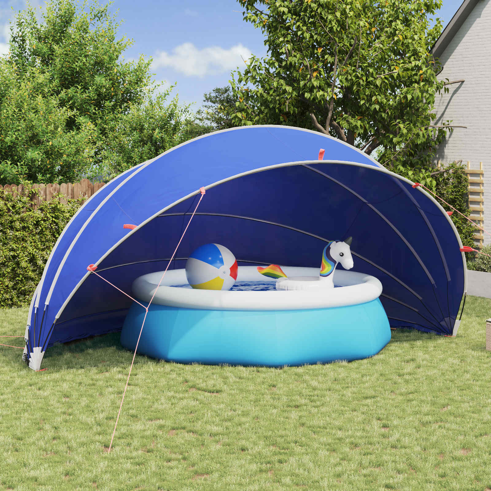 Manual Blue Pool Dome 336 x 322 x 160 cm