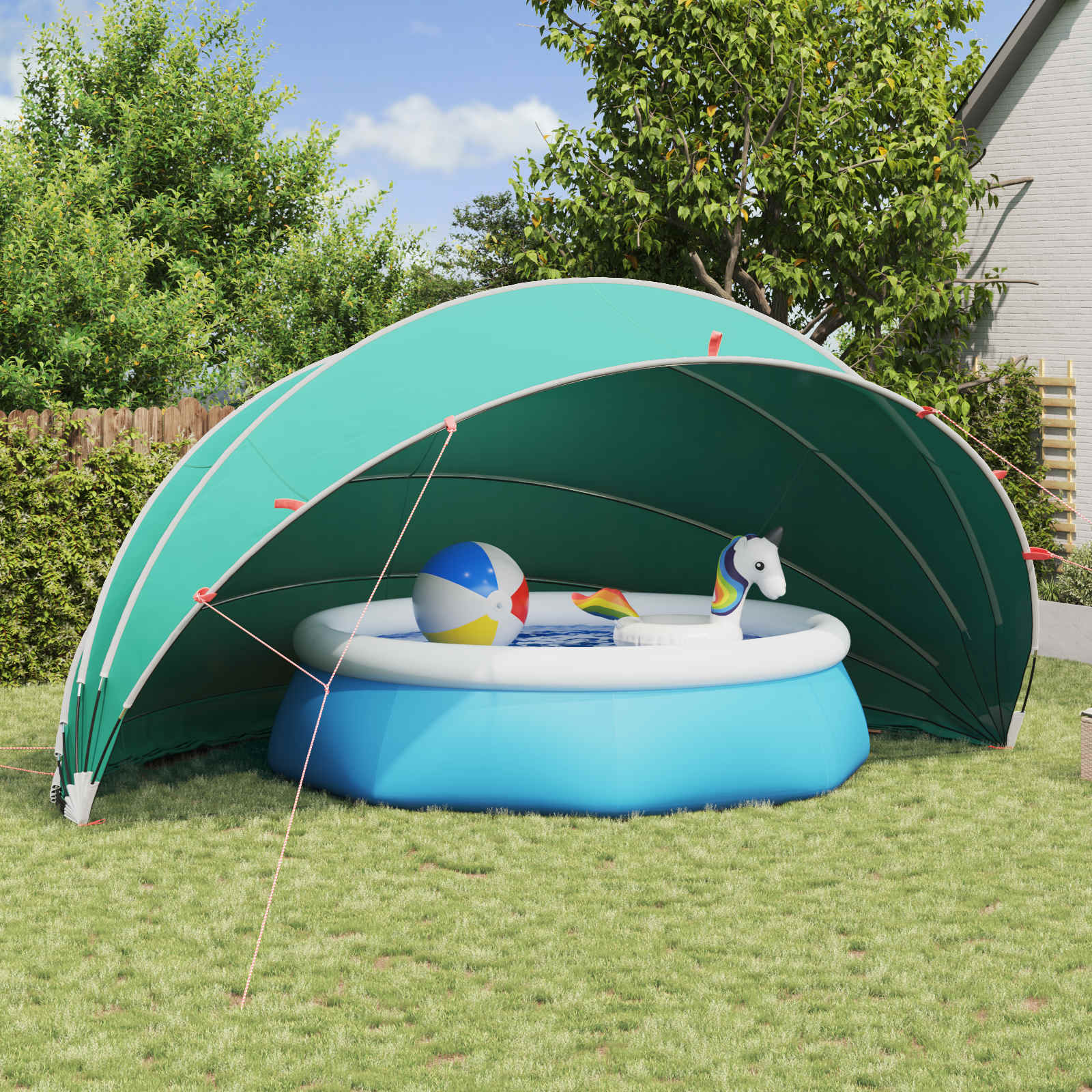 Manual Blue Pool Dome 336 x 322 x 160 cm