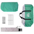 Tienda de piscina tipo cúpula Azul 538 x 440 x 204 cm