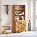 Hutch ASKIM Cera de Miel 91 x 40 x 184 cm Madera de pino macizo