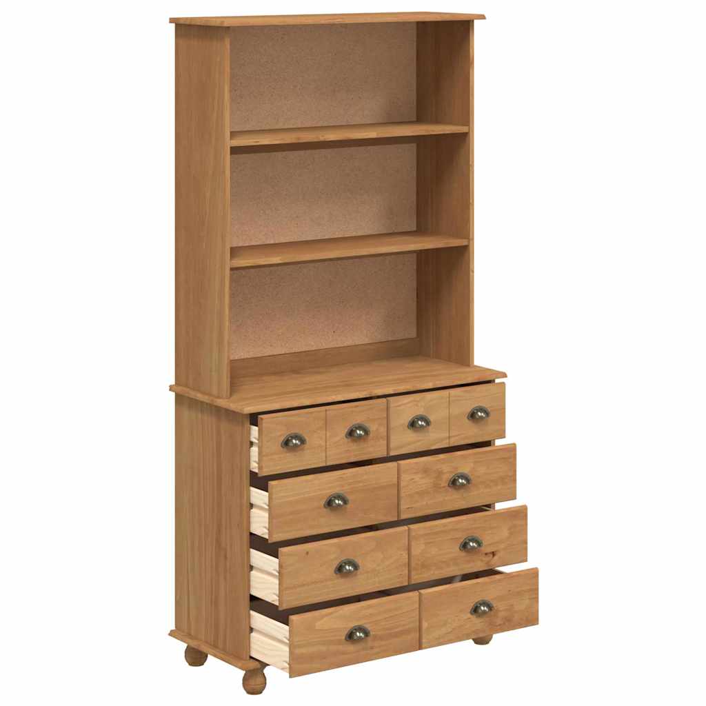 Hutch ASKIM Cera de Miel 91 x 40 x 184 cm Madera de pino macizo