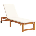 Tumbona 2 pcs Marrón Madera de Acacia Sólida
