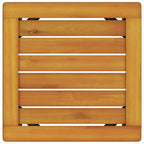 Tumbona 2 pcs Marrón Madera de Acacia Sólida