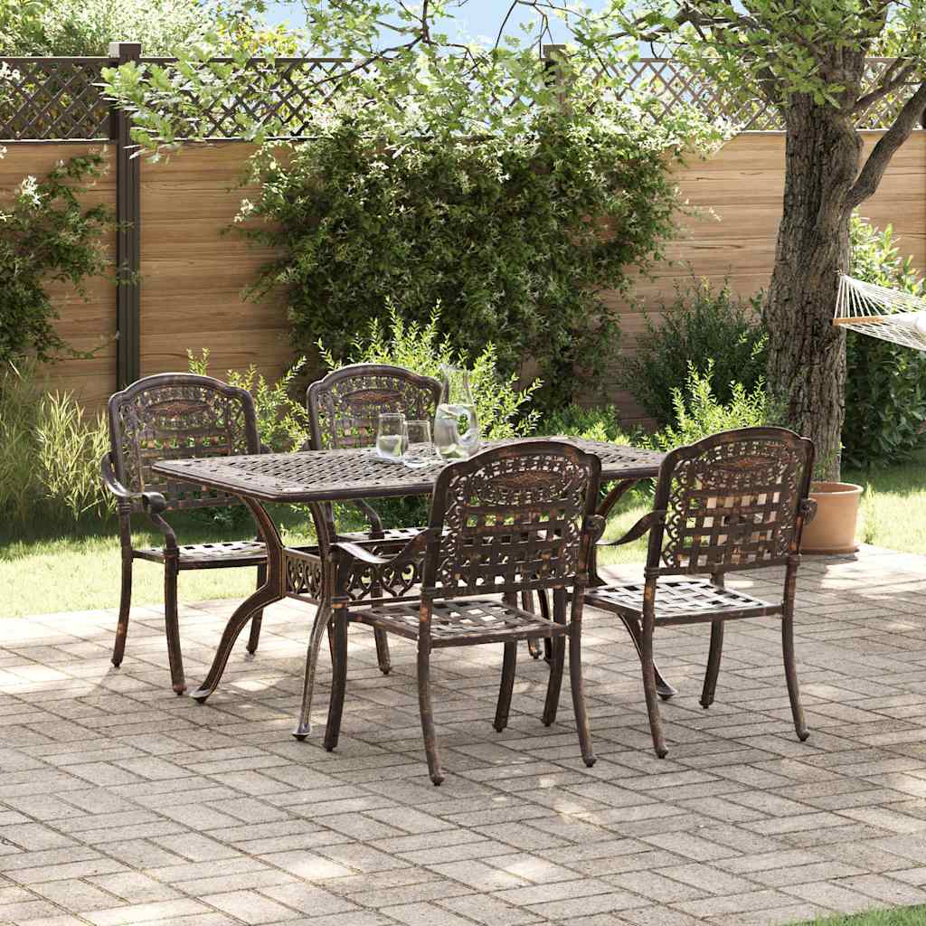 Conjunto de Comedor de Jardín 5 pcs Aluminio