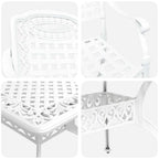 Conjunto de Comedor de Jardín 5 pcs Aluminio