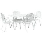 Conjunto de Comedor de Jardín 5 pcs Aluminio