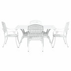 Conjunto de Comedor de Jardín 5 pcs Aluminio
