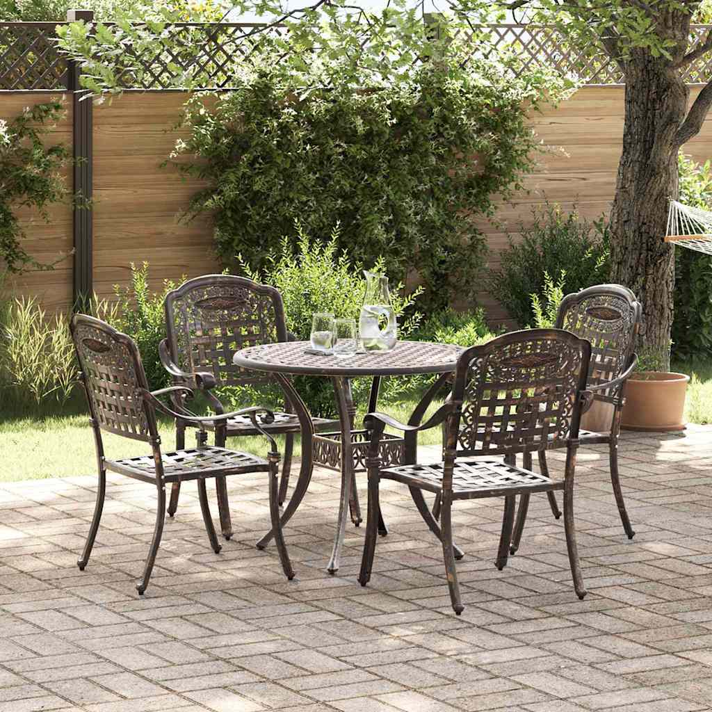 Conjunto de Comedor de Jardín 5 pcs Aluminio
