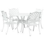 Conjunto de Comedor de Jardín 5 pcs Aluminio