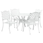 Conjunto de Comedor de Jardín 5 pcs Aluminio