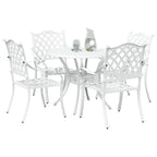 Conjunto de Comedor de Jardín 5 pcs Aluminio