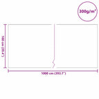 Fleece para el Jardín Gris 1 x 10 m Poliéster y Algodón
