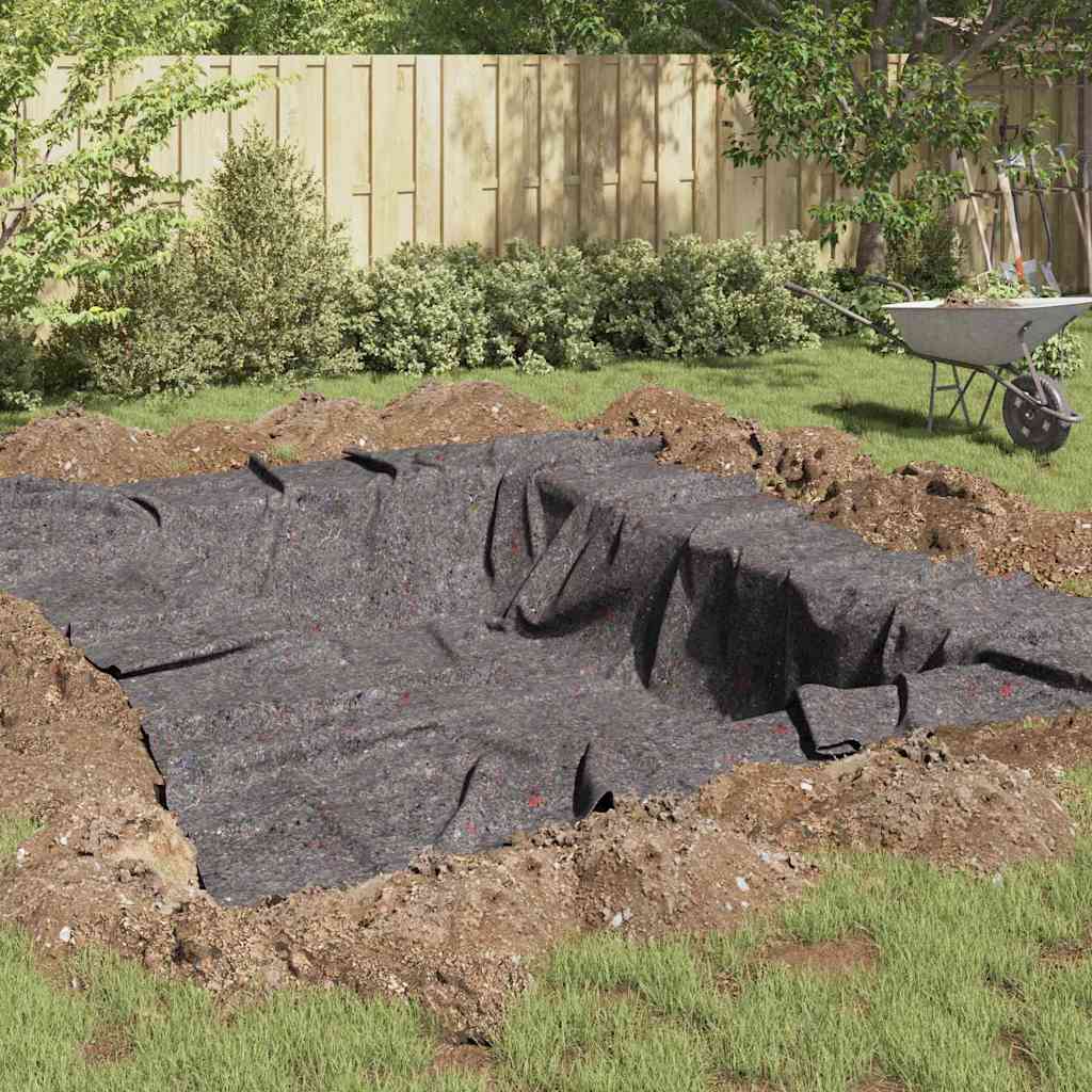 Grey Garden Fleece 1 x 10 m Polyester and Cotton