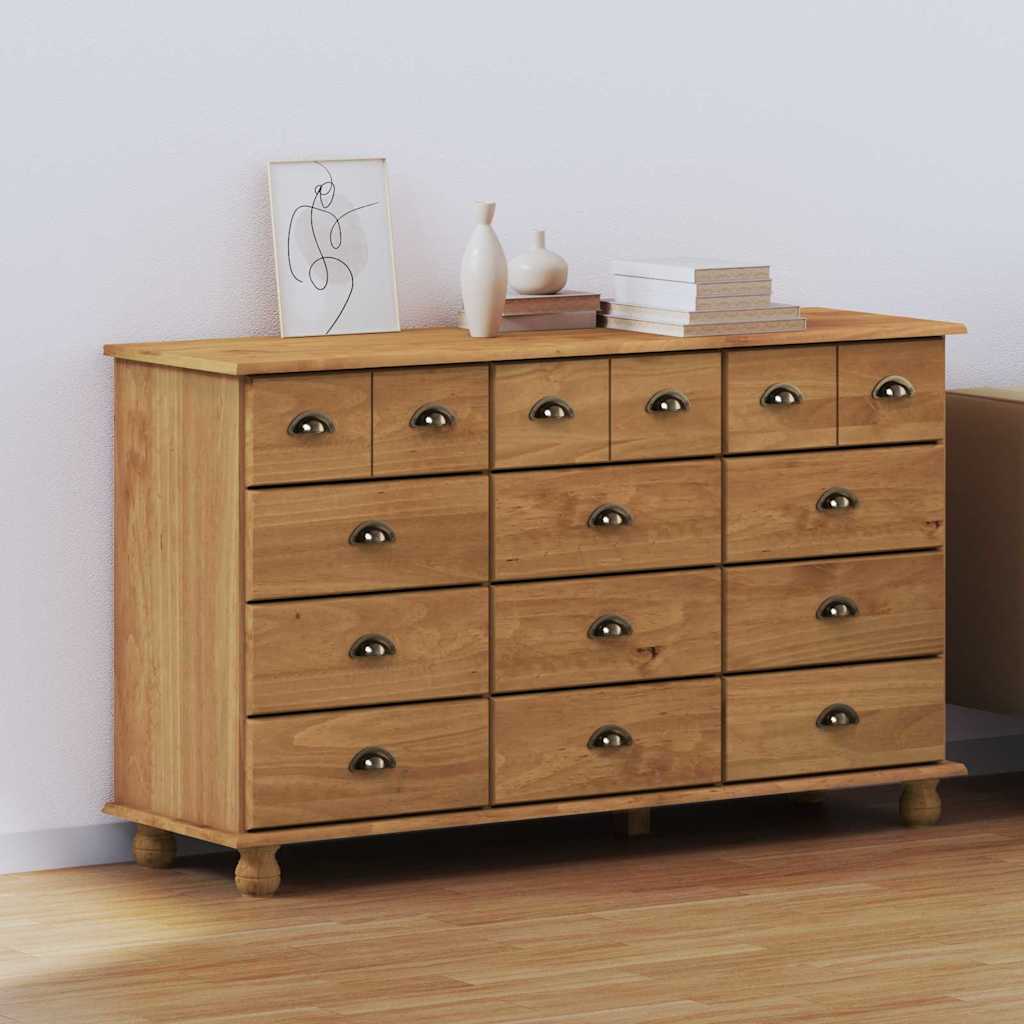 ASKIM Drawer Chest 79 x 40 x 133.5 cm Solid pine wood