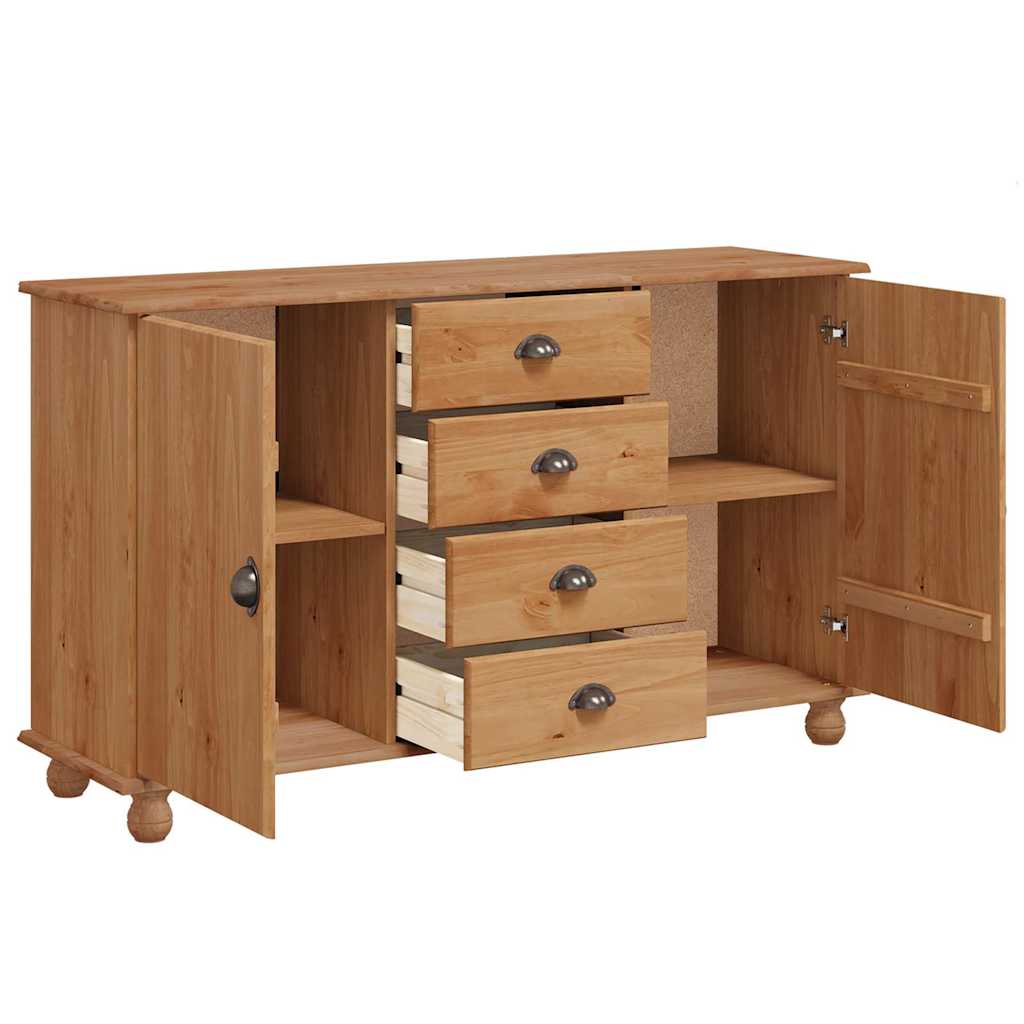 Aparador ASKIM 133,5 x 40 x 79 cm Madera maciza de pino