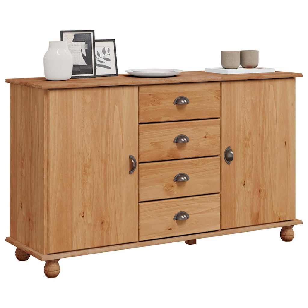Aparador ASKIM 133,5 x 40 x 79 cm Madera maciza de pino