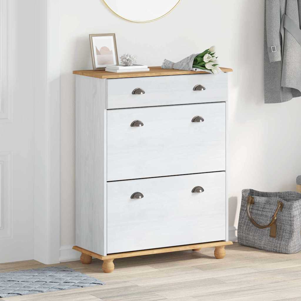 Armario Zapatero ASKIM 85 x 35 x 108 cm Madera de pino macizo