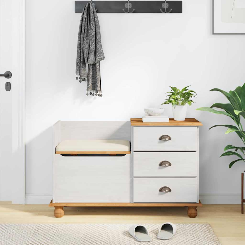 Banco de almacenamiento con cajón ASKIM 100 x 39 x 62 cm