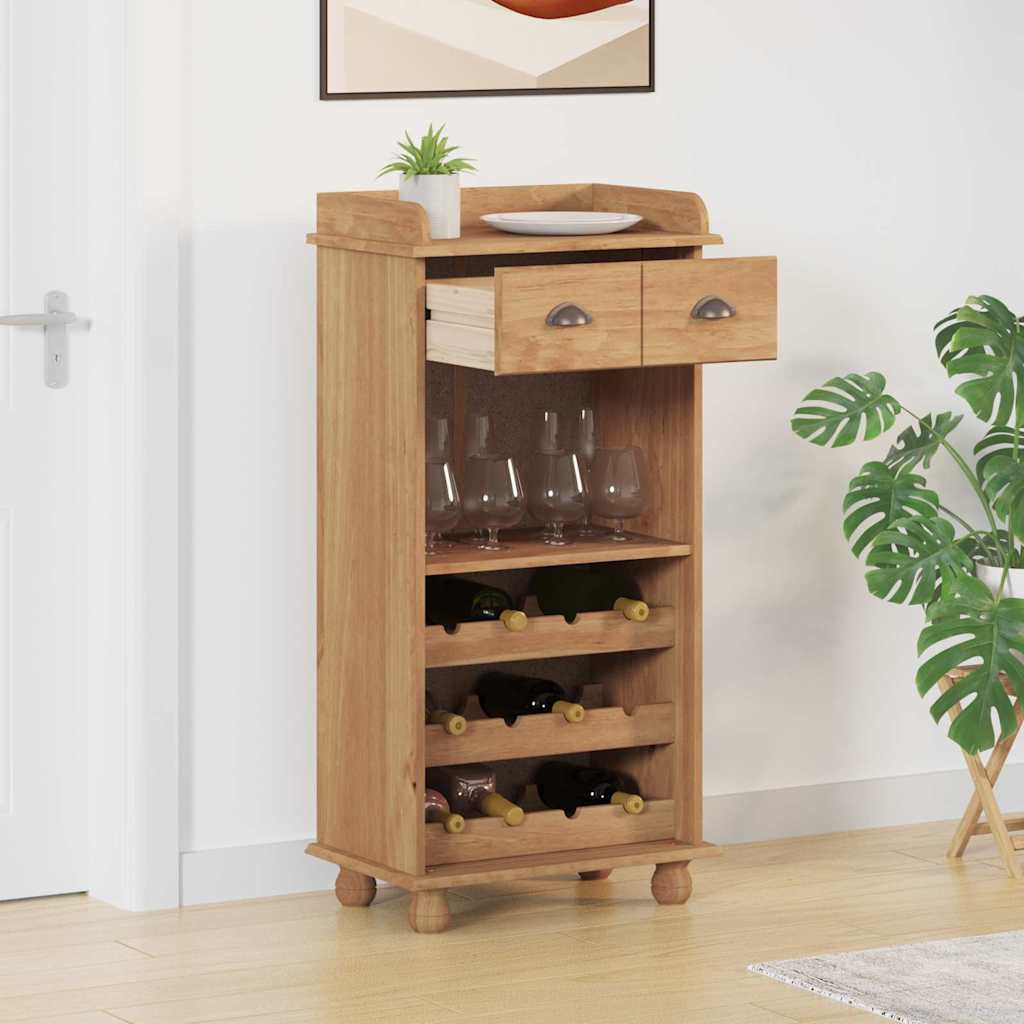 Armario para Vinos ASKIM Cera de Miel 57 x 37 x 114 cm