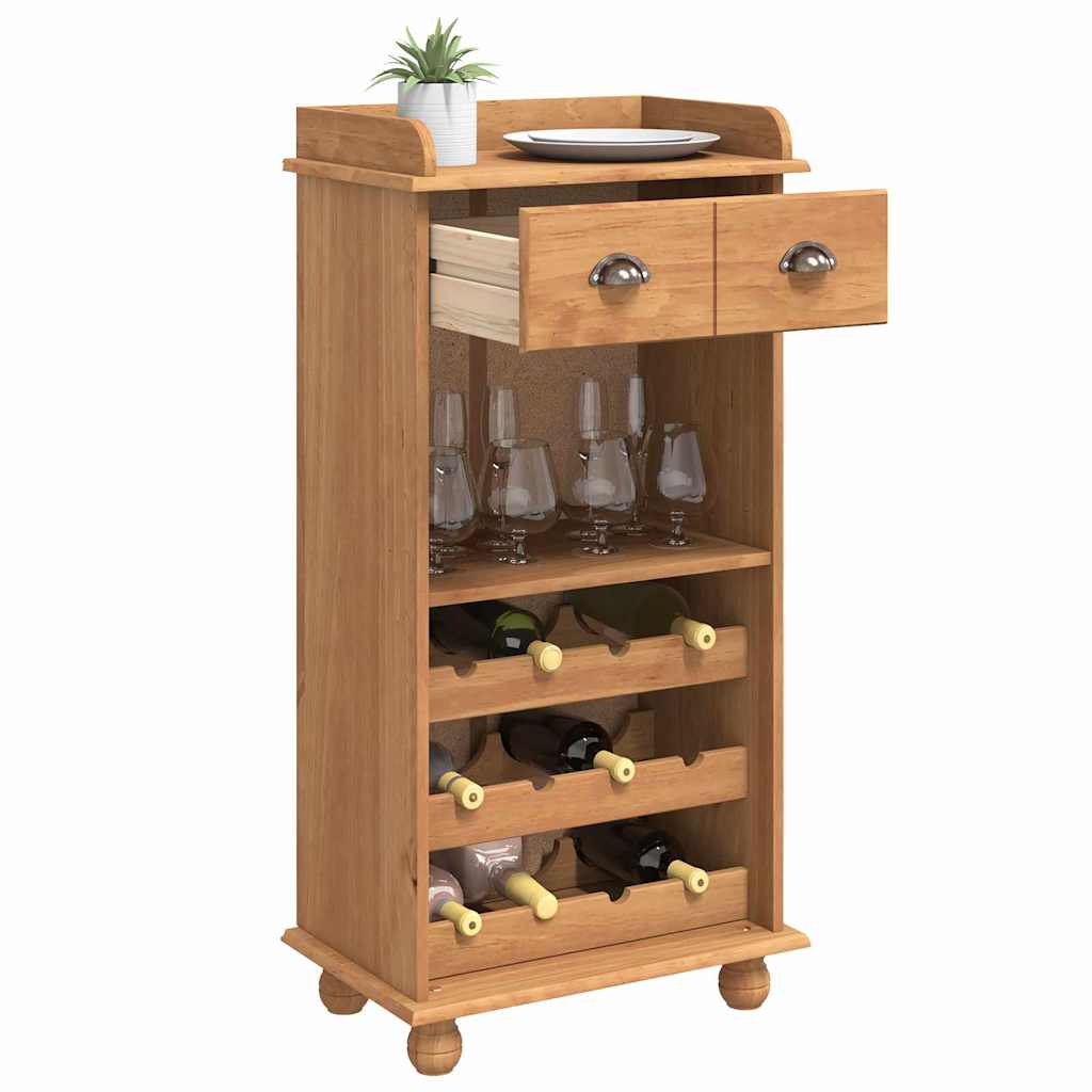 Armario para Vinos ASKIM Cera de Miel 57 x 37 x 114 cm