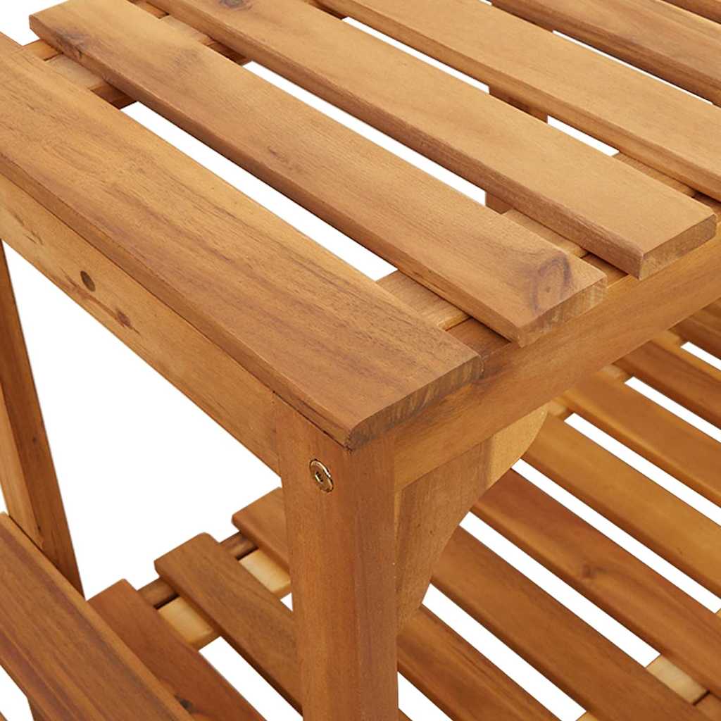 Alrededor de Spa Marrón 230 x 230 cm Madera de Acacia Sólida