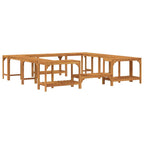 Alrededor de Spa Marrón 230 x 230 cm Madera de Acacia Sólida