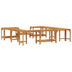 Alrededor de Spa Marrón 230 x 230 cm Madera de Acacia Sólida