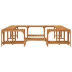 Alrededor de Spa Marrón 230 x 230 cm Madera de Acacia Sólida