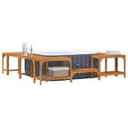 Alrededor de Spa Marrón 230 x 230 cm Madera de Acacia Sólida