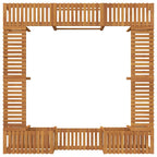 Alrededor de Spa Marrón 230 x 230 cm Madera de Acacia Sólida