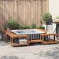 Alrededor de Spa Marrón 230 x 230 cm Madera de Acacia Sólida