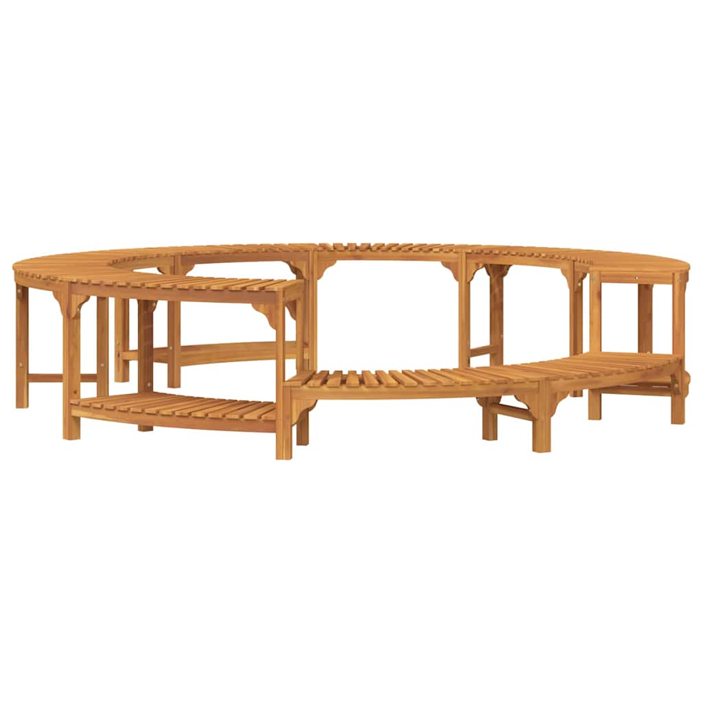 Alrededor de Spa Marrón Ø255 x 55,5 cm Madera de Acacia Sólida