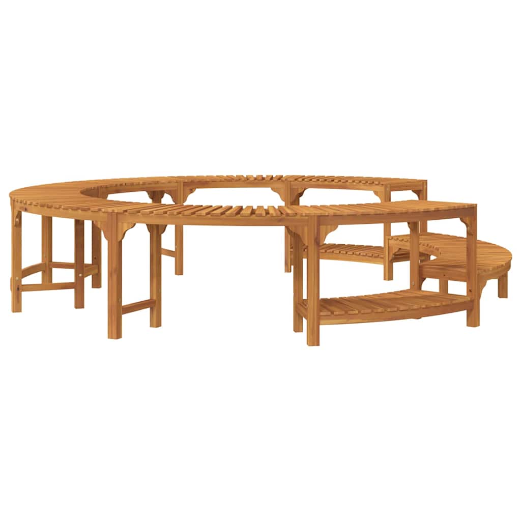 Alrededor de Spa Marrón Ø255 x 55,5 cm Madera de Acacia Sólida